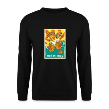 Two Beer Fresh - Two fresh beers - Unisex Sweatshirt - black - Front - Alina (178cm) & Michal (187cm)