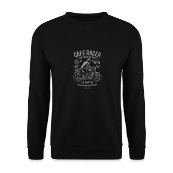 Cafe Racer - Unisex Sweatshirt - black - Front - Alina (178cm) & Michal (187cm)