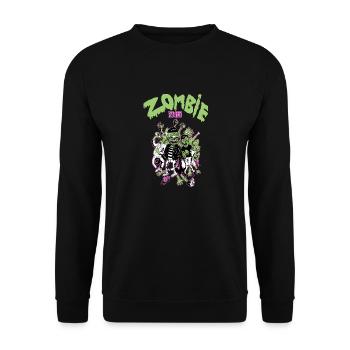 Zombie party - Unisex Pullover - Schwarz - Vorne - Alina (178cm) & Michal (187cm)
