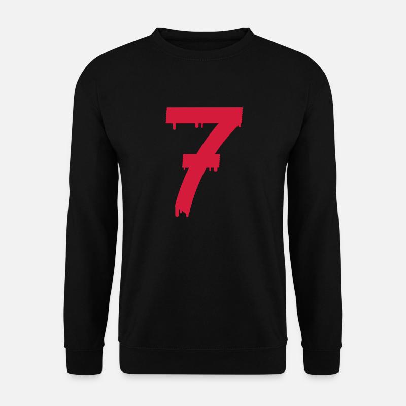 lucky number seven - Unisex Pullover - Schwarz