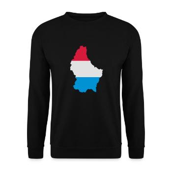 Luxembourg - Unisex Sweatshirt - black - Front - Alina (178cm) & Michal (187cm)