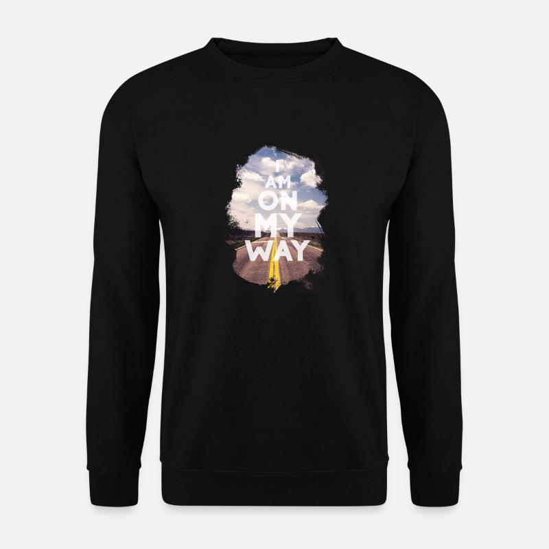 i am on my way - Unisex Pullover - Schwarz