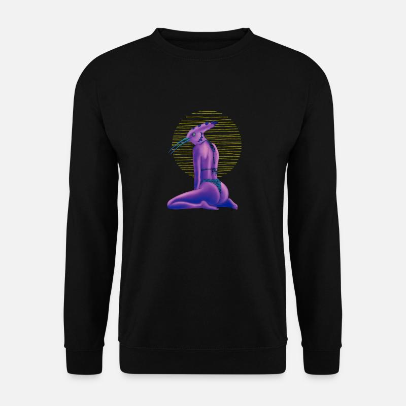 hoopoe in bikini - Unisex Sweatshirt - black