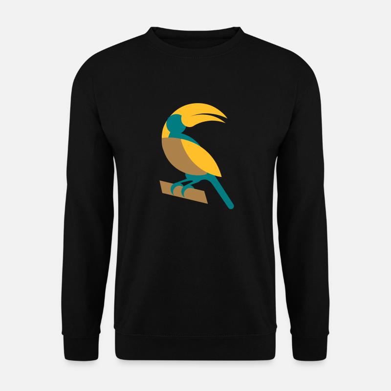 Geometrisches Tukan - Unisex Pullover - Schwarz