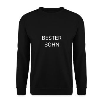 Bester Sohn Kind Eltern - Unisex Pullover - Schwarz - Vorne - Alina (178cm) & Michal (187cm)
