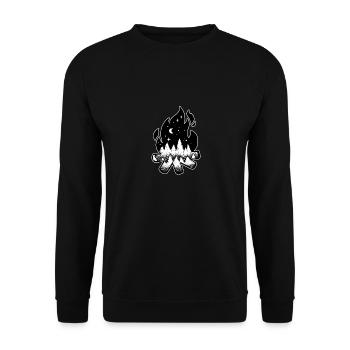 Feu de camp - Sweat-shirt Unisexe - noir - Devant - Alina (178cm) & Michal (187cm)
