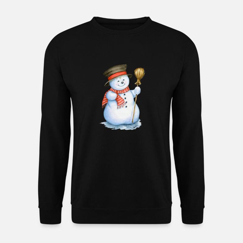 Schneemann - Unisex Pullover - Schwarz