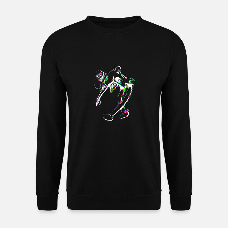 Ondoyance - White Ghostemane (glitch). - Unisex Sweatshirt - black