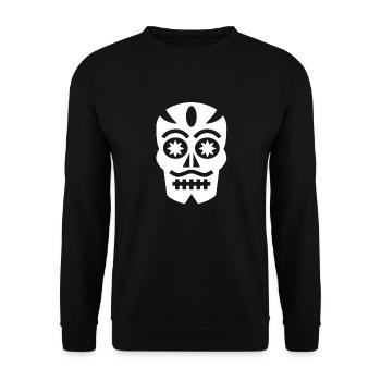 calavera-mexico - Unisex Sweatshirt - black - Front - Alina (178cm) & Michal (187cm)