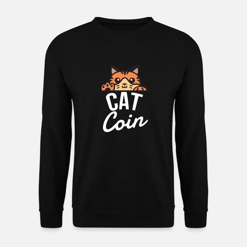 Kryptowährung Cat Coin - Unisex Pullover - Schwarz