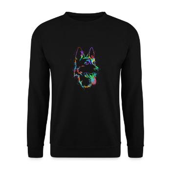Chien de berger de couleur propriétaires de chiens Amour des chiens - Sweat-shirt Unisexe - noir - Devant - Alina (178cm) & Michal (187cm)