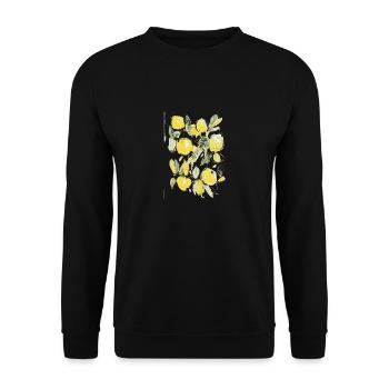 Mirabelle Fruits - Unisex Sweatshirt - black - Front - Alina (178cm) & Michal (187cm)