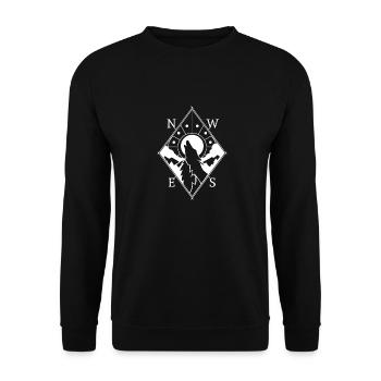 Wolf - Unisex Sweatshirt - black - Front - Alina (178cm) & Michal (187cm)