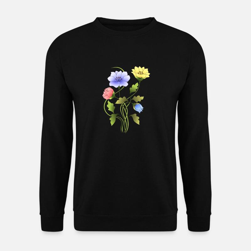 Fleur - Sweat-shirt Unisexe - noir