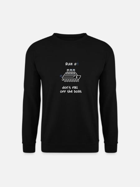CRUISE-SKIP - HVIT OG BLÅT CRUISE-SKIP - Genser unisex - svart