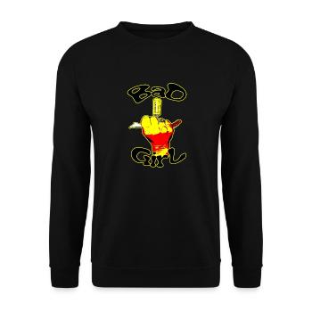 The Bad Girl - Unisex Sweatshirt - black - Front - Alina (178cm) & Michal (187cm)