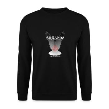 ArKanos In Nomine Patris - Unisex Pullover - Schwarz - Vorne - Alina (178cm) & Michal (187cm)
