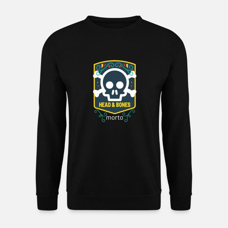 Head and bones - Unisex Pullover - Schwarz