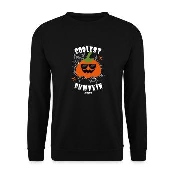 Citrouille la plus cool de tous les temps Halloween - Sweat-shirt Unisexe - noir - Devant - Alina (178cm) & Michal (187cm)