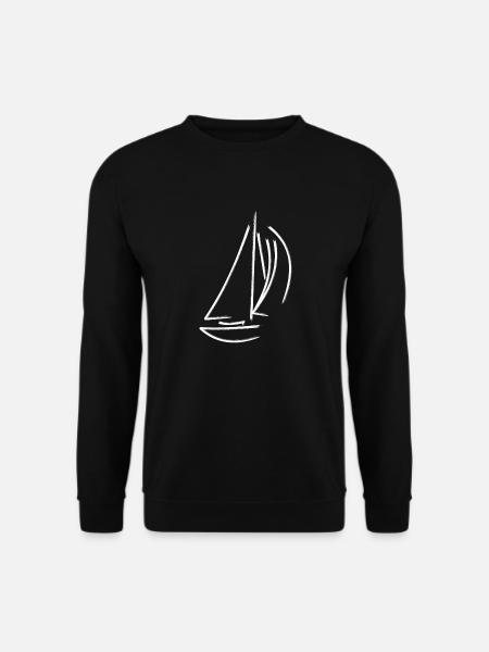Segelboot Kapitän - Unisex Pullover - Schwarz