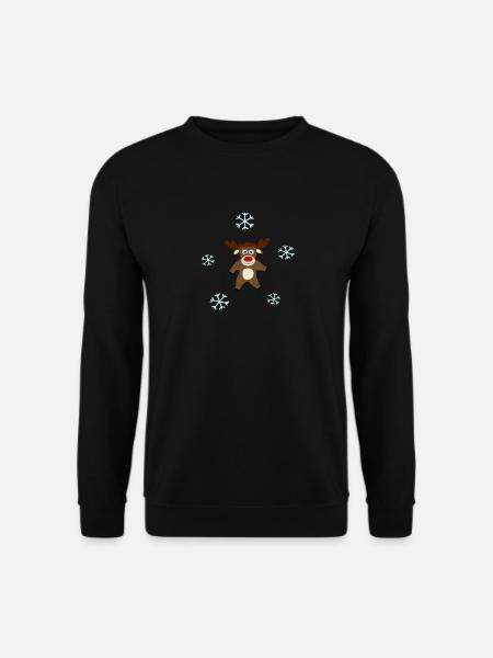 Reindeer Christmas - Unisex Sweatshirt - black