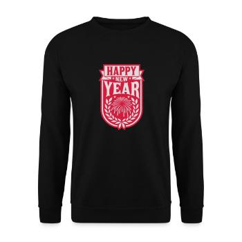 Citation Bonne année - Sweat-shirt Unisexe - noir - Devant - Alina (178cm) & Michal (187cm)