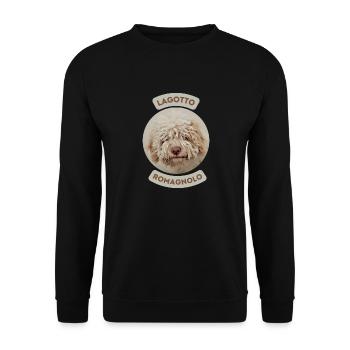 Lagotto Romagnolo - Unisex Pullover - Schwarz - Vorne - Alina (178cm) & Michal (187cm)