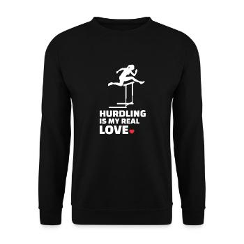 J’aime les obstacles - Sweat-shirt Unisexe - noir - Devant - Alina (178cm) & Michal (187cm)