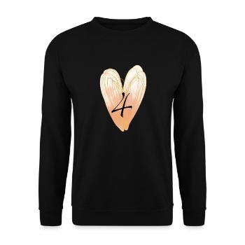 4 - Unisex Pullover - Schwarz - Vorne - Alina (178cm) & Michal (187cm)