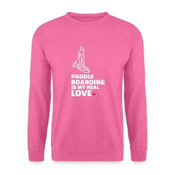 Ich Liebe Paddleboarding - Unisex Pullover - Pink - Vorne