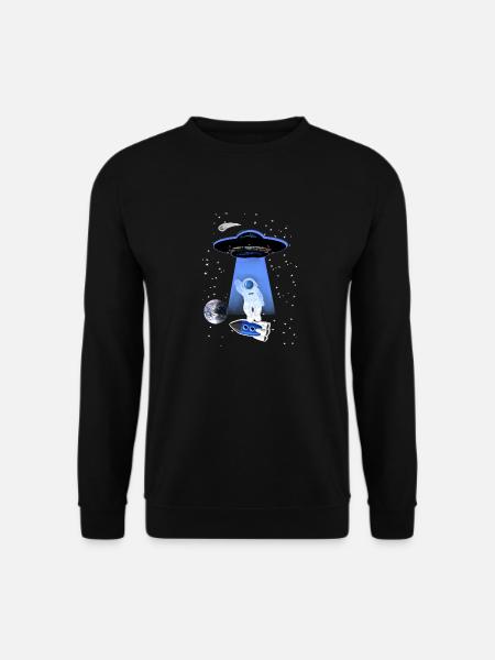 atsronaut, weltall, erde, ufo,galaxy,raumschiff - Unisex Pullover - Schwarz