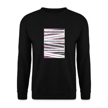 INKOMPETENZKOMPENSATIONSKOMPETENZ - Unisex Pullover - Schwarz - Vorne - Alina (178cm) & Michal (187cm)