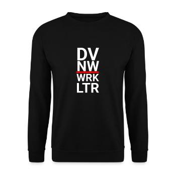 Plongez maintenant - Travaillez plus tard Lumière - Sweat-shirt Unisexe - noir - Devant - Alina (178cm) & Michal (187cm)
