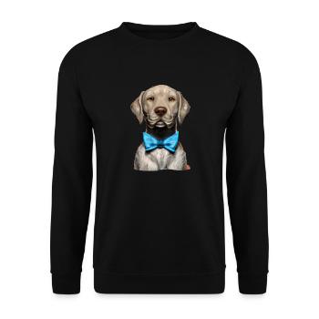 Labradorbesitzer Hundewelpe Labrador Retriever - Unisex Pullover - Schwarz - Vorne - Alina (178cm) & Michal (187cm)