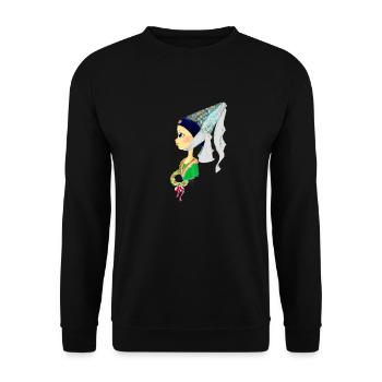 Edeldame 6 - Sweat-shirt Unisexe - noir - Devant - Alina (178cm) & Michal (187cm)