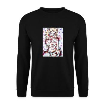 Telephone Girl - Unisex Sweatshirt - black - Front - Alina (178cm) & Michal (187cm)