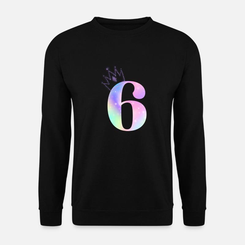 6th anniversary rainbow - Unisex Sweatshirt - black