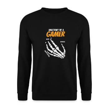 Anatomie d’un joueur - Sweat-shirt Unisexe - noir - Devant - Alina (178cm) & Michal (187cm)