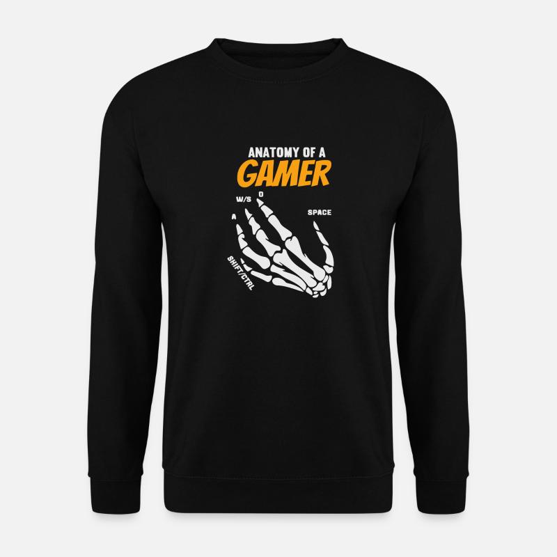 Anatomy of a Gamer - Unisex Pullover - Schwarz