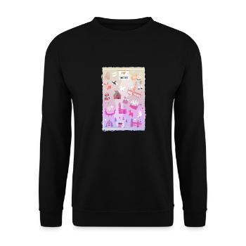 Sweden Sweden norden scandinavia viking lagom swe - Unisex Sweatshirt - black - Front - Alina (178cm) & Michal (187cm)