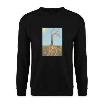 Hiver force intérieure - Sweat-shirt Unisexe - noir - Devant - Alina (178cm) & Michal (187cm)