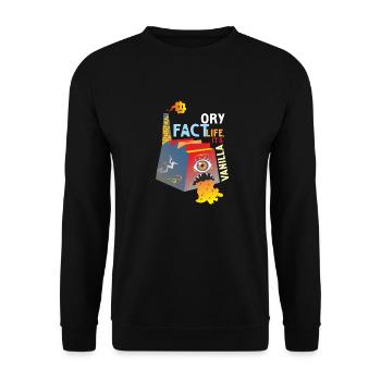 FAKT LEBEN IT S VANILLE Teil 2 - Unisex Pullover - Schwarz - Vorne - Alina (178cm) & Michal (187cm)