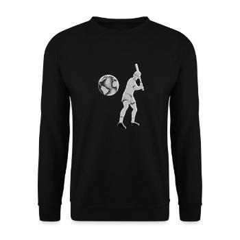Between Reality and Fantasy: Terrest Baseball - Unisex Sweatshirt - black - Front - Alina (178cm) & Michal (187cm)