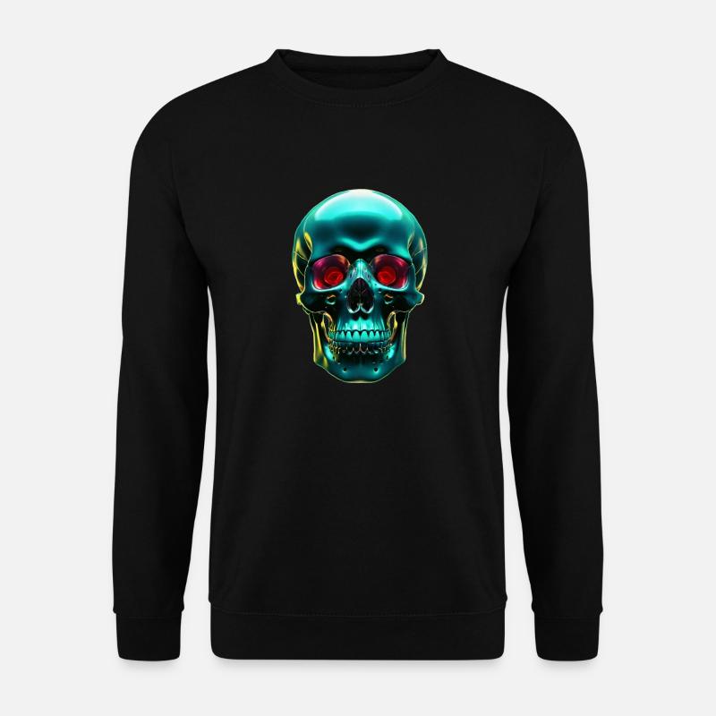 Green Skull - Unisex Sweatshirt - black