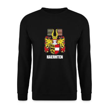 Carinthia Austria Flag Coat of Arms Lion - Unisex Sweatshirt - black - Front - Alina (178cm) & Michal (187cm)