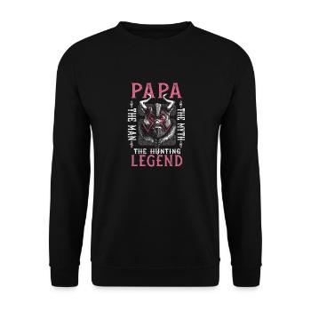 Chasse, gibier, chasse, nature, chasseur, faune animale - Sweat-shirt Unisexe - noir - Devant - Alina (178cm) & Michal (187cm)
