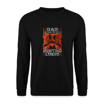 Chasse, gibier, chasse, nature, chasseur, faune animale - Sweat-shirt Unisexe - noir - Devant - Alina (178cm) & Michal (187cm)