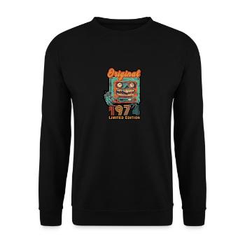 Original 1974 édition limitée cassette anniversaire - Sweat-shirt Unisexe - noir - Devant - Alina (178cm) & Michal (187cm)