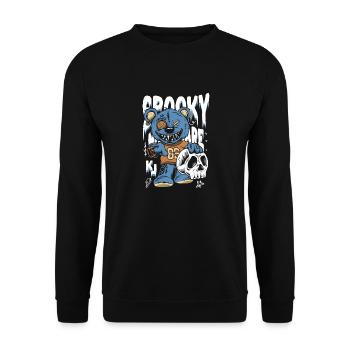 Zombie bear only for dark parts - Unisex Sweatshirt - black - Front - Alina (178cm) & Michal (187cm)
