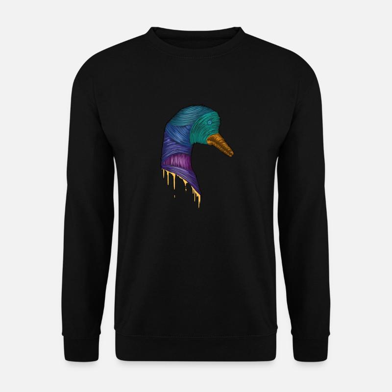 Abstrakte Ente - Unisex Pullover - Schwarz